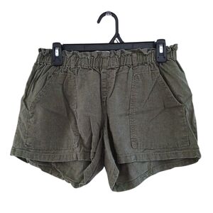 Mama Licious Olive High‎ Waist Shorts Sz M